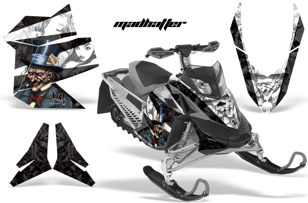 Skidoo REV XP Graphics Kit BLACK Madhatter